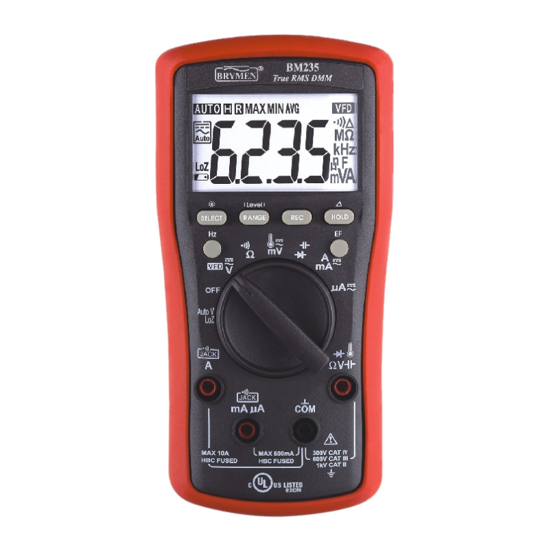 BM235 Multimetr TRMS (AC+DC) VFD EF 50kHz Temp. Brymen