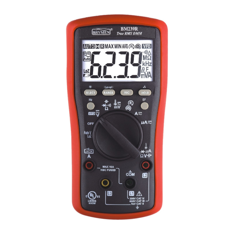 BM239R Multimetr TRMS (AC+DC) VFD EF 50kHz Temp test wirowania faz Brymen