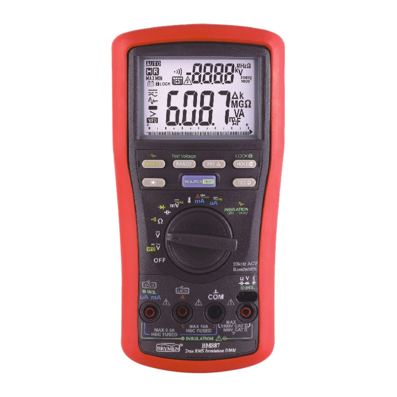 BM887 Multimetr TRMS VFD,T, rezystancja izolacji 50V-1000V Brymen