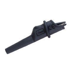 Krokodylek bezp. na przewód KK1A-0057-BK CAT IV 600V, 10A czarny