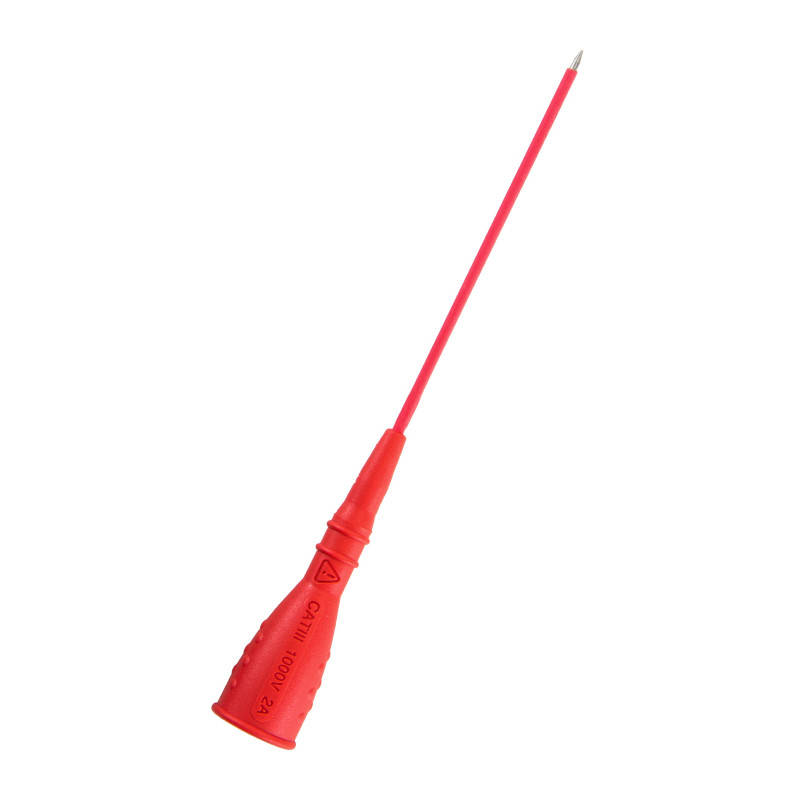 Sonda pomiarowa 1mm , gniazdo 2mm 1N-0007-R CAT III 1000V, 2A czerwony