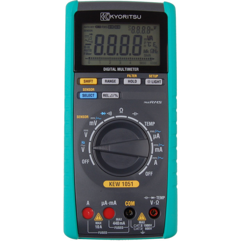 
       KEW1051 Multimetr TRMS-1kHz, sensor mode
     