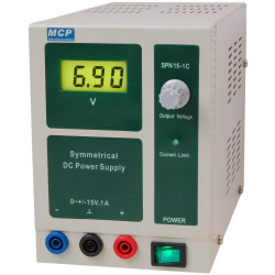 Zasilacz lab symetryczny SPN15-1C DC +15V-15V/1A  MCP