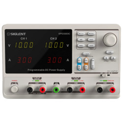 SPD3303C zasilacz lab. programowalny DC 2x 30V/3A, 1x 2.5V/3.3V/5V/3A, rozdz.10mV,10mA
