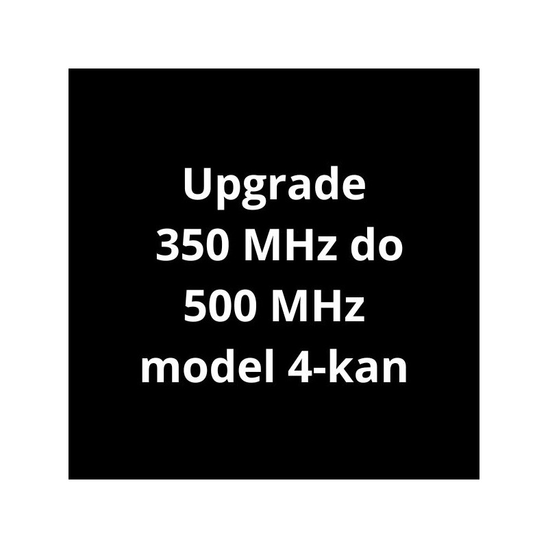 SDS-5000X-4BW05  aktualizacja 350 MHz do 500 MHz model 4-kan (oprogramowanie)