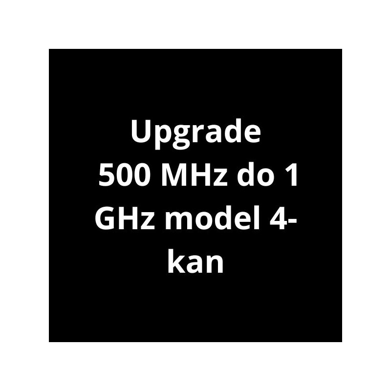 SDS-5000X-4BW10 aktualizacja 500 MHz do 1 GHz model 4-kan (oprogramowanie)