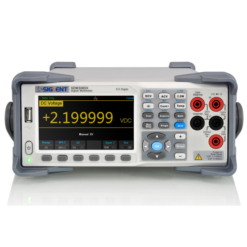 SDM3065X multimetr 6 1/2 cyfr, prędkość pomiaru 10000rdgs/s, obsługuje GPIB, kartę skanera