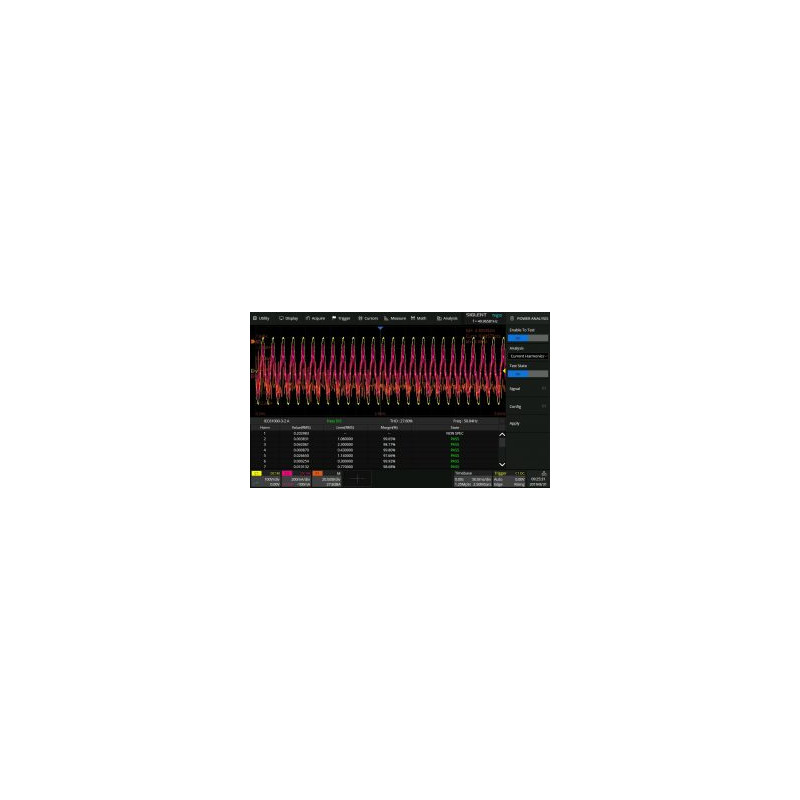 SDS-2000HD-PA analiza mocy do SDS2000X HD (oprogramowanie)