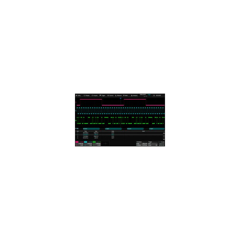 SDS-2000HD-I2S wyzwalanie i dekodowanie I2S (oprogramowanie)