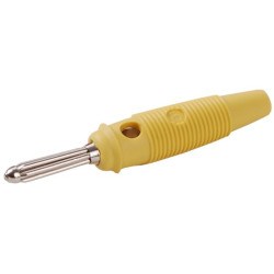 Wtyk banan 4mm BUELA30-YEL 60V/30V~ 30A żółty