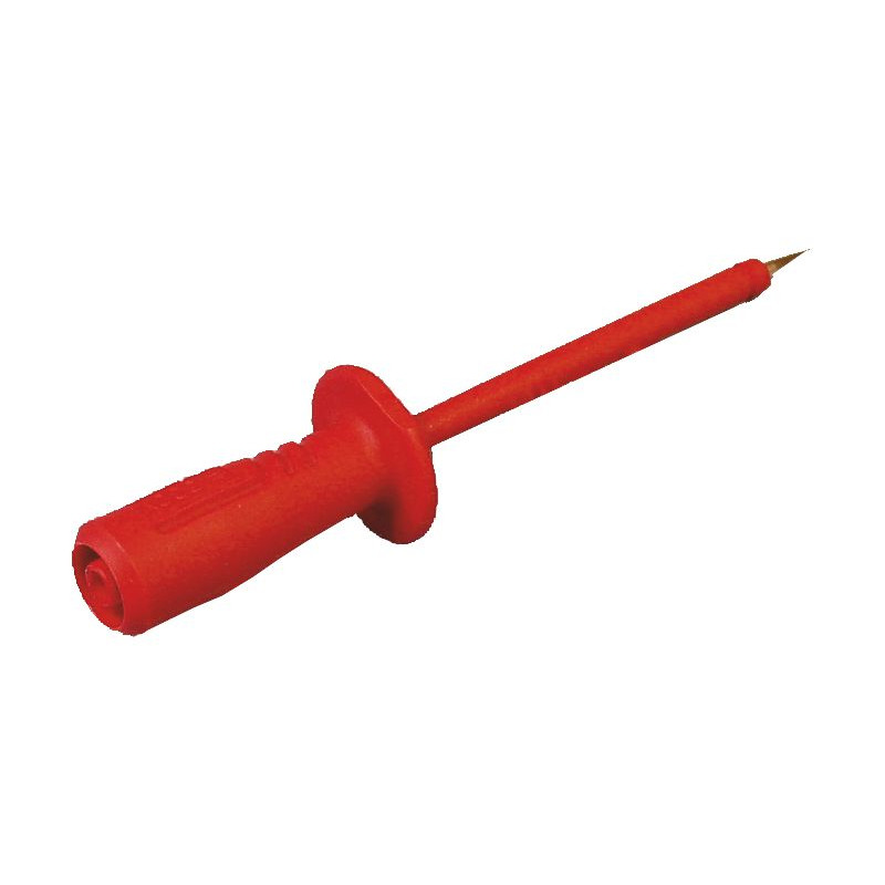 Sonda pomiarowa bezp. gniazdo 4mm PRUEF-2600-R, CAT III 1000V, 1A czerwony