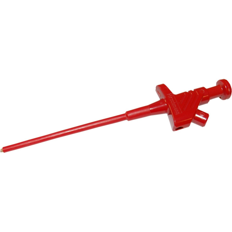 Chwytak pazurkowy gn. 4mm KLEPS 30-R, 60V / 30V~, 6A, czerwony