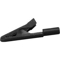 Krokodylek gn. 2mm MA1-BK 60V/30V~ 6A czarny