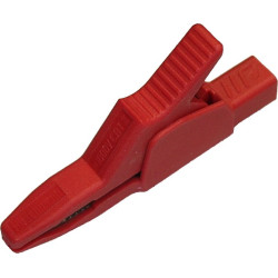 Krokodylek bezp. gn. 4mm AK-2B2540-R CAT II 1000V 34A czerwony