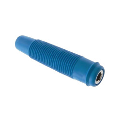 Gniazdo 4mm na przewód KUN 30-BU, 60V/30V~, 16A, niebieskie