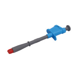 Chwytak bezp. krokod. gn. 4mm 6009IEC-BU CAT III 1000V, 20A niebieski
