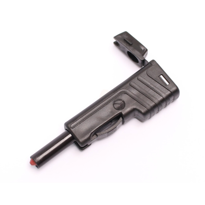 Wtyk banan bezp. 4mm do poł. wież. SLS 200-BK 30A czarny