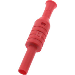 Gniazdo bezp. 4mm na przewód 1063-R 24A CAT III 1000V czerwony
