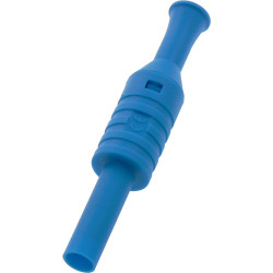 Gniazdo bezp. 4mm na przewód 1063-BU 24A CAT III 1000V niebieski