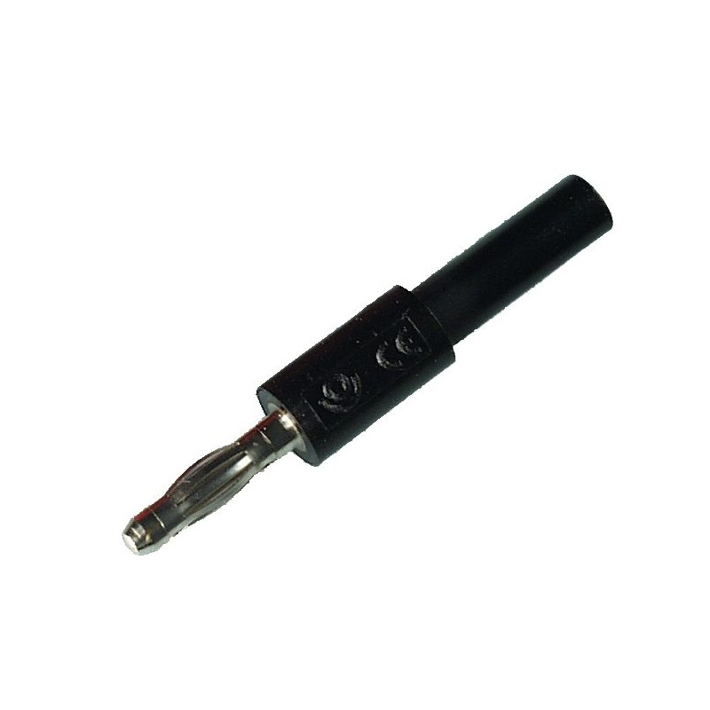 Adapter ADA1056-BK wtyk 4mm - gniazdo 2mm  10A czarny