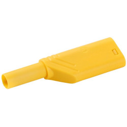 Wtyk banan bezp. 4mm do poł. wież. LAS S WS-Y 24A  żółty