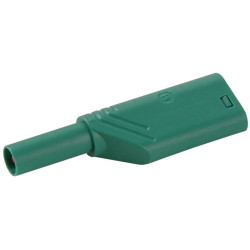 Wtyk banan bezp. 4mm do poł. wież. LAS S WS-GN 24A  zielony