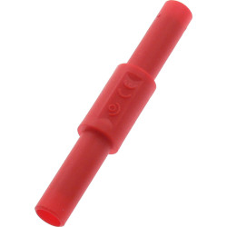 Adapter 3310-IEC-RT bezp. gniazdo-gniazdo (4mm) CAT III 1000V czerwony