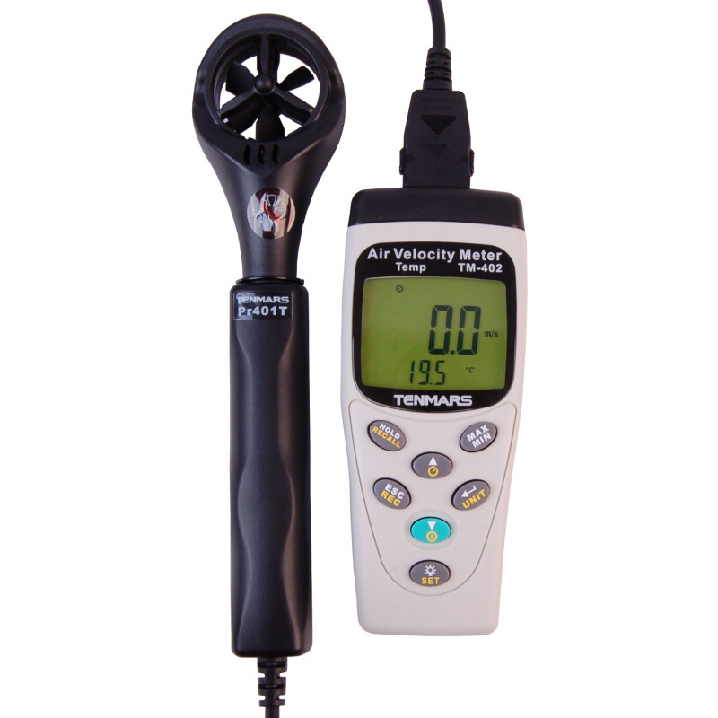 TM402 Anemometr, przepływ,temp.     TENMARS