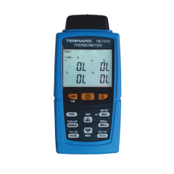 TM747D Termometr z rejestracją 4 kanały kl. 0,05% , typ K, USB