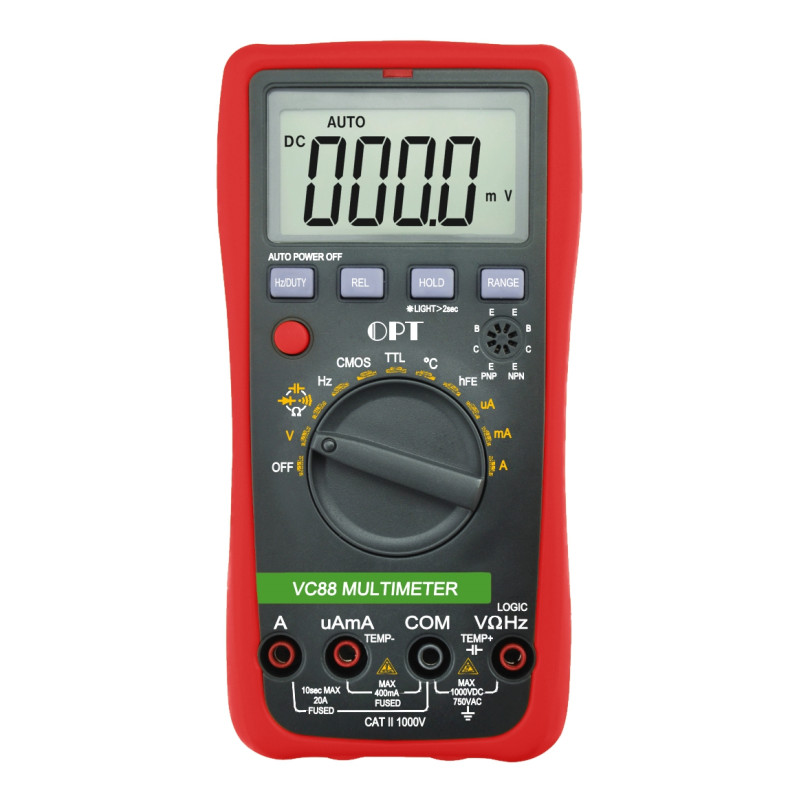 VC88 Multimetr uniwersalny Temp. hFE, CMOS, TTL