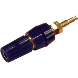 Gniazdo panelowe 4mm z zaciskiem GL1-BU 10A, niebieski