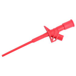Chwytak elast. gniazdo 4mm CH169-R 10A CAT III 1000V czerwony