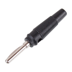 Wtyk banan 4mm WB412-BK 50V/30V~ 24A czarny