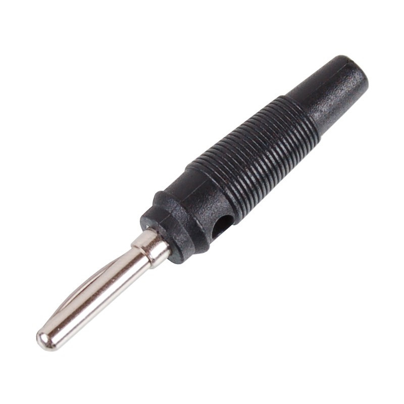 Wtyk banan 4mm WB412-BK 50V/30V~ 24A czarny