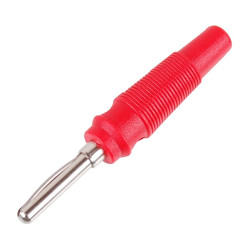 Wtyk banan 4mm WB412-R 50V/30V~ 24A czerwony