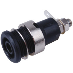 Gniazdo panelowe bezp. 4mm GLP301-BK 32A CAT II 1000V czarny