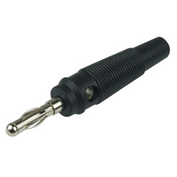 Wtyk banan 4mm WB411-BK 50V/30V~ 24A czarny