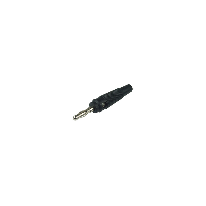 Wtyk banan 4mm WB411-BK 50V/30V~ 24A czarny