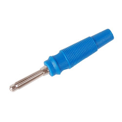 Wtyk banan 4mm WB413-BU 50V/30V~ 32A niebieski