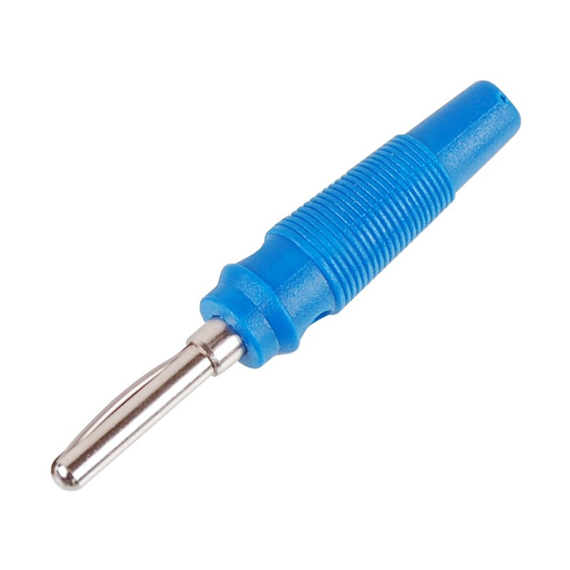 Wtyk banan 4mm WB412-BU 50V/30V~ 24A niebieski