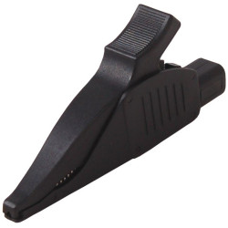 Krokodylek bezp. gn. 4mm KK263-BK CAT III 1000V 19A czarny