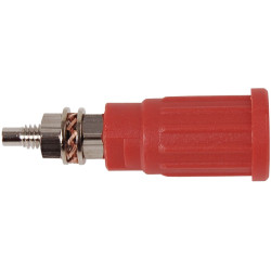 Gniazdo panelowe bezp. 4mm wcisk. SEPB1781-R 32A CATII 1,5kV czerwony
