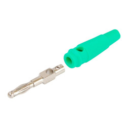 Wtyk banan 4mm WB411-GN 50V/30V~ 24A zielony