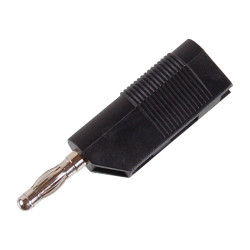Wtyk banan 4mm do poł. wież. WW403-BK 50V/30V~ 24A czarny