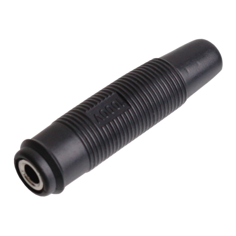 Gniazdo 4mm na przewód GP430-BK 24A czarny