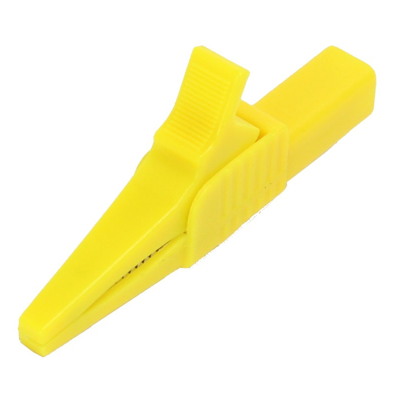 Krokodylek bezp. gn. 4mm KK262-Y CAT II 1000V 19A żółty