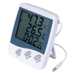 HT-9216 / HT-9222 Termohigrometr IN/OUT + zegar ATM