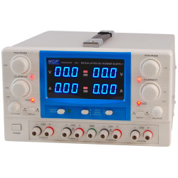 Zasilacz lab QP303E DC 2x30V/3A 6,5V/3A 15V/1A do pracy ciągłej MCP