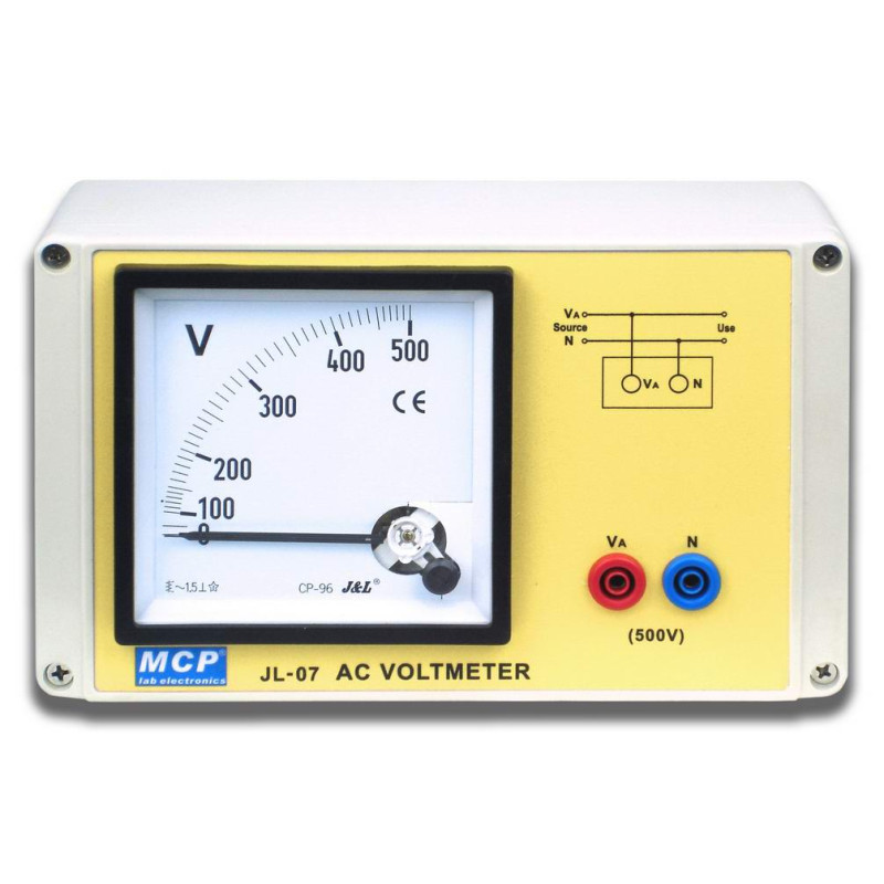 JL07 Woltomierz AC 0-500V szkolny elektromagnetyczny
