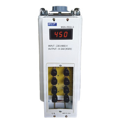 Autotransformator reg.  M10-3522LED-03 450V/4A 3000VA (3X1000VA) trójfazowy MCP